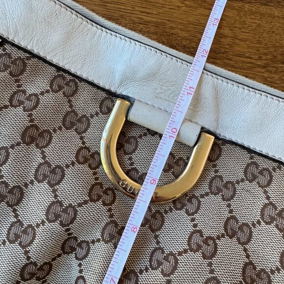 GUCCI GG Canvas Crossbody Abbey Bag - Picture 10 of 14
